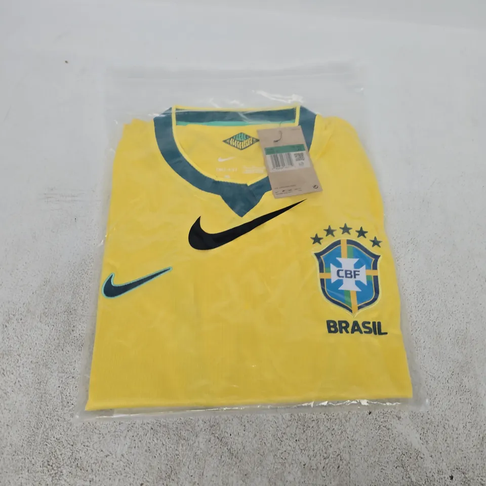 NIKE BRAZIL FOOTBALL JERSEY – MEN'S XL, DRI-FIT