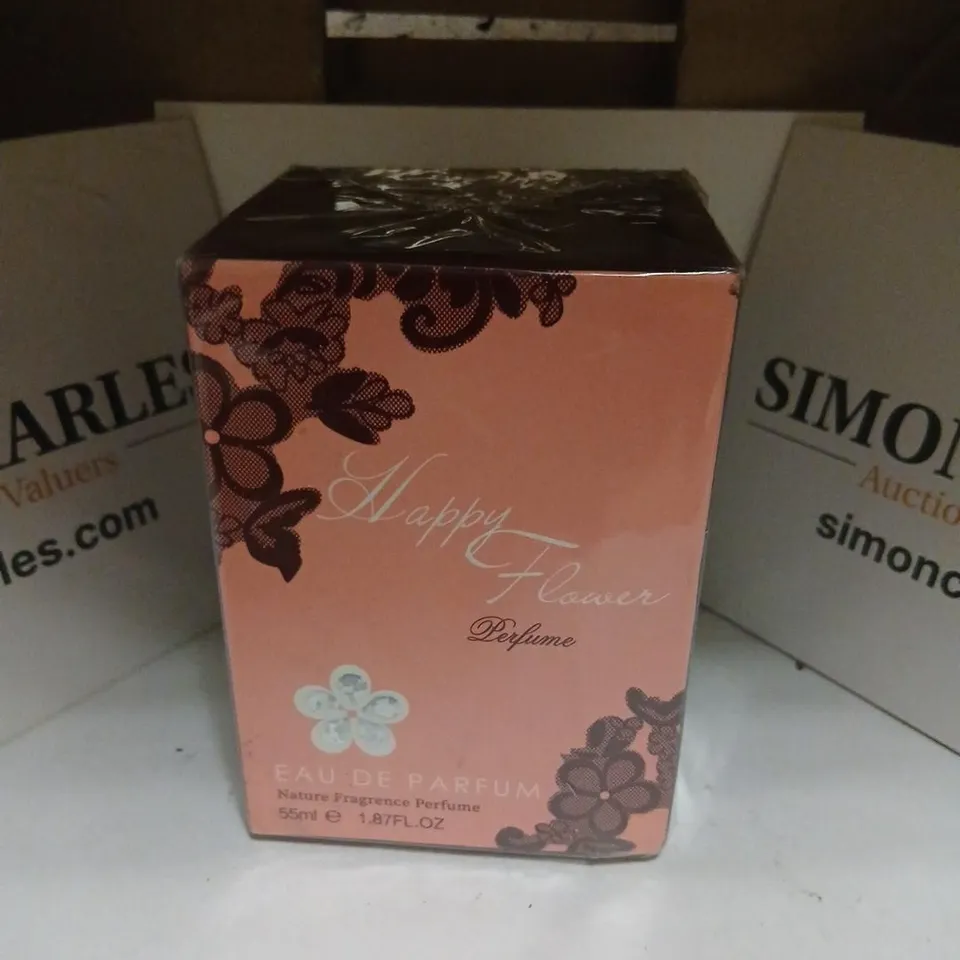 BOXED AND SEALED HAPPY FLOWER PERFUME EAU DE PARFUM 60ML