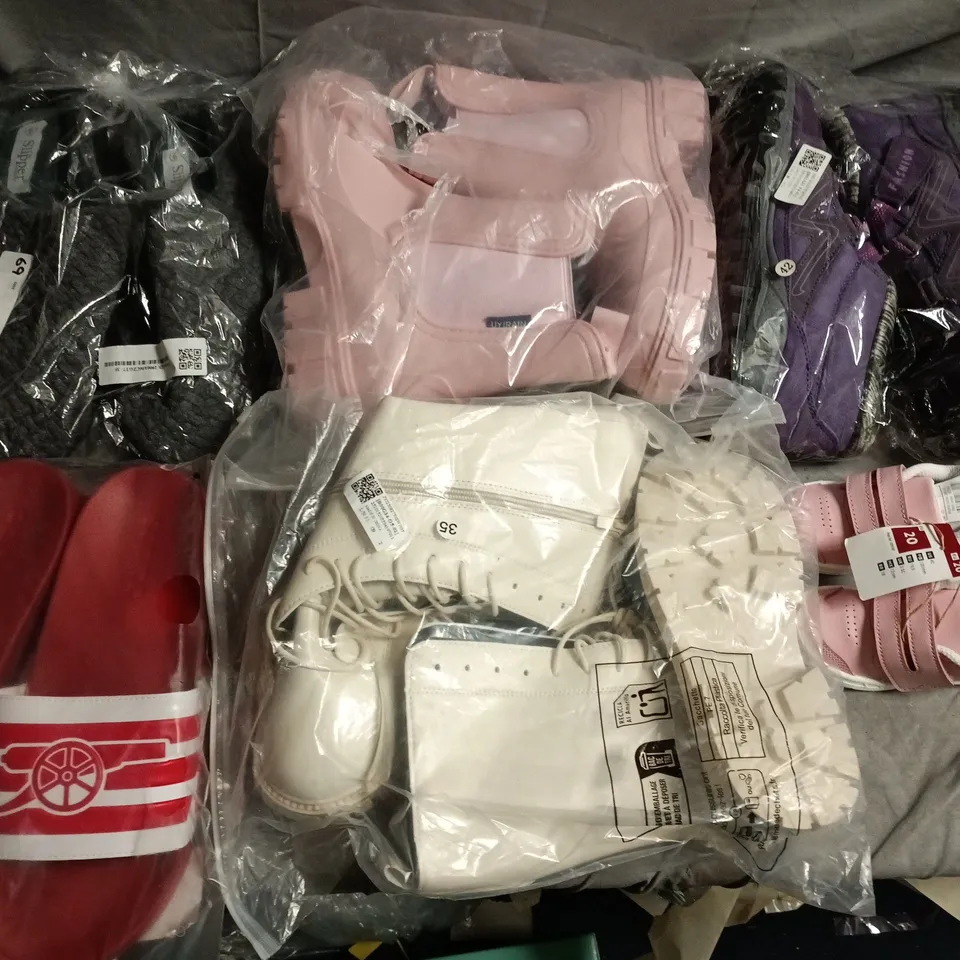 LARGE QUANTITY OF ASSORTED SHOES AND TRAINERS IN VARIOUS SIZES