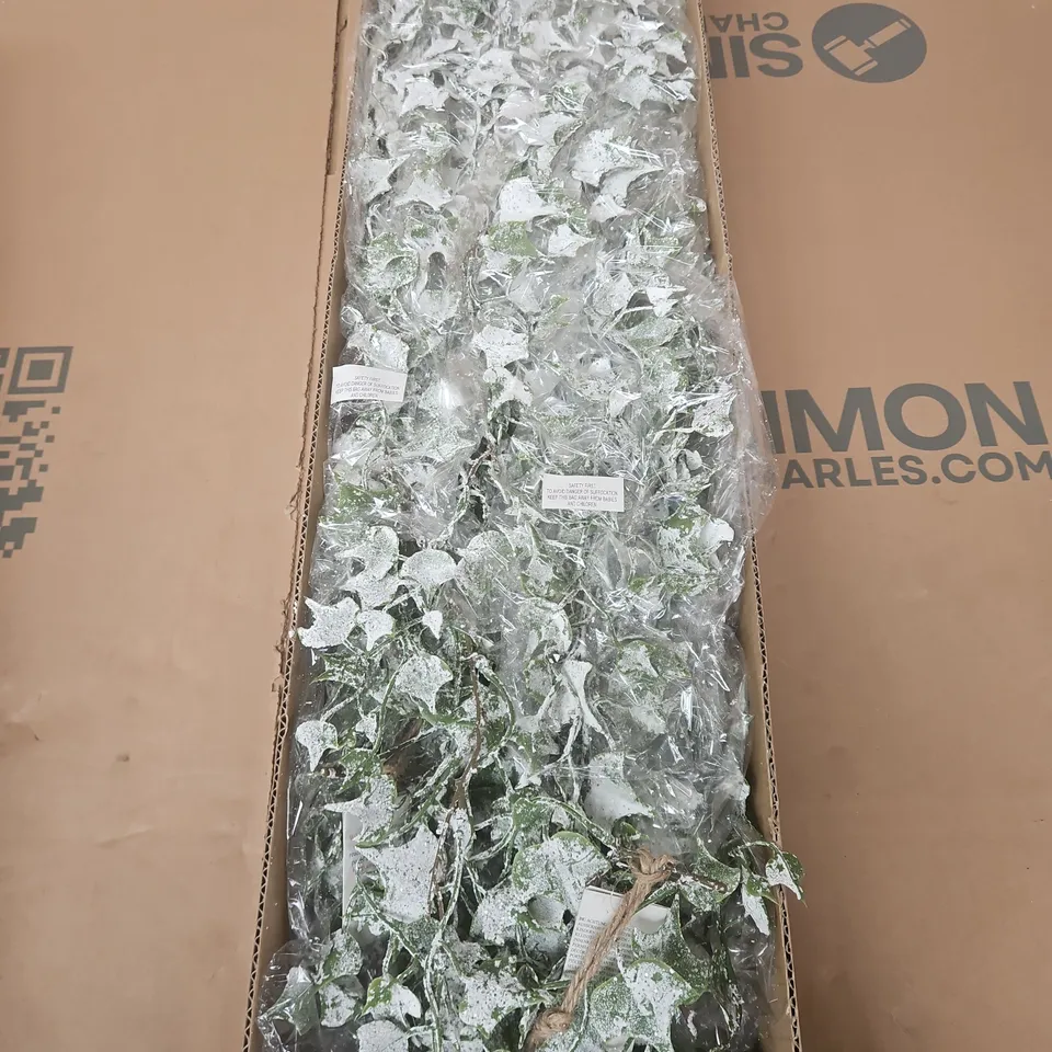 6 GISELA GRAHAM FROSTED LEAF GARLANDS
