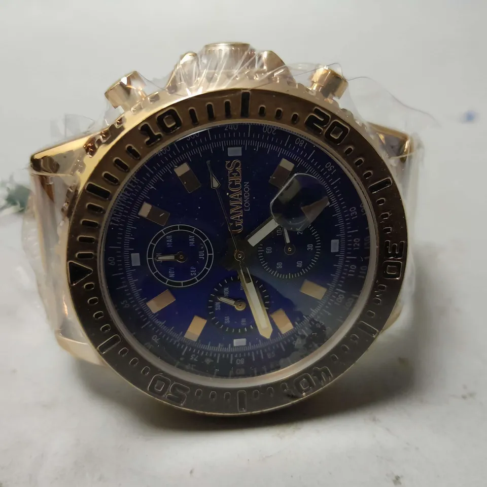 BOXED GAMAGES LONDON LIMITED EDITION HAND ASSEMBLED DOMINANCE AUTOMATIC ROSE BLUE