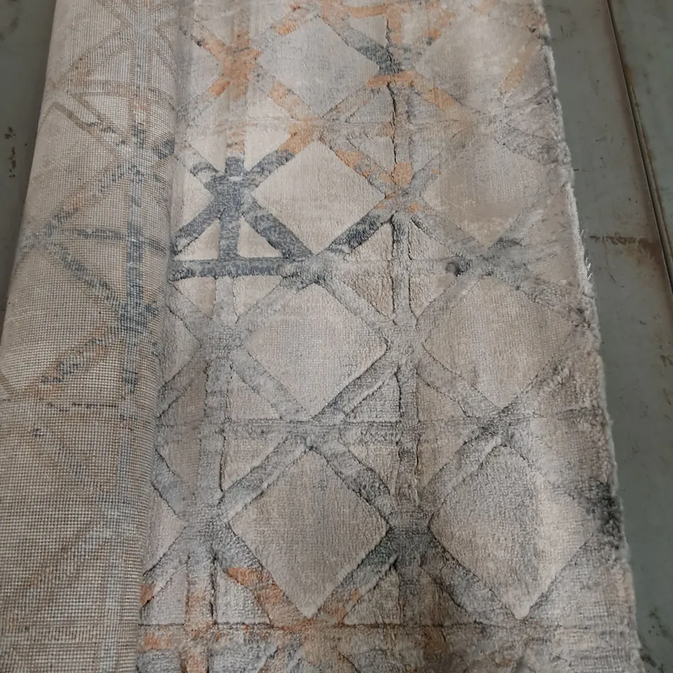 BRAND NEW PACO CAISOS GREY RUG - 80X150CM