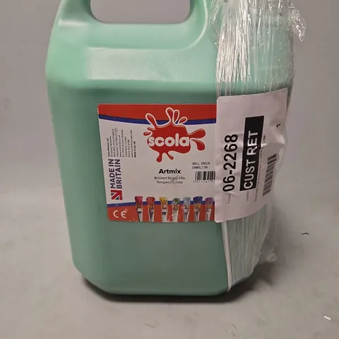 SCOLA ARTMIX PAINT IN BRIGHT GREEN 5L - COLLECTION ONLY