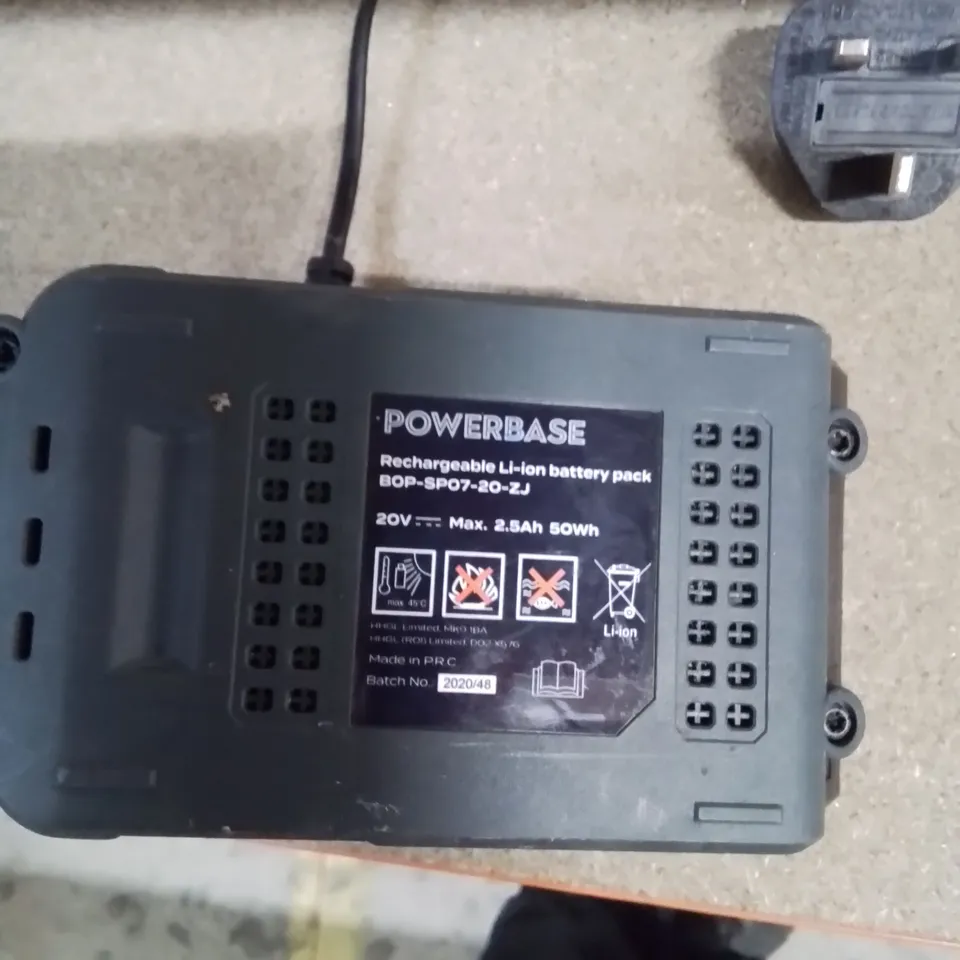 POWERBASE RECHARGEABLE LI-ION BATTERY PACK 20V