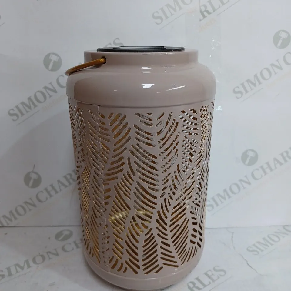 GARDEN REFLECTIONS SET OF 2 PATTERNED SOLAR LANTERNS