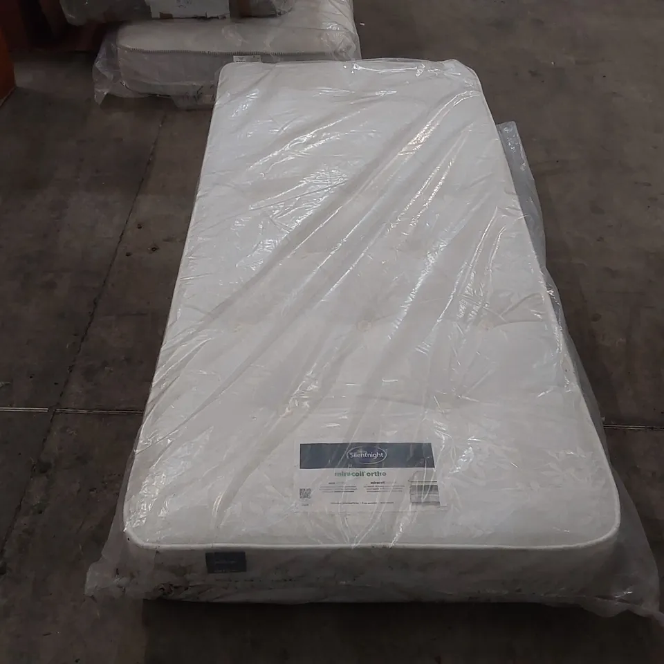 QUALITY BAGGED SILENTNIGHT MIRACOIL ORTHO 90CM SINGLE MATTRESS 