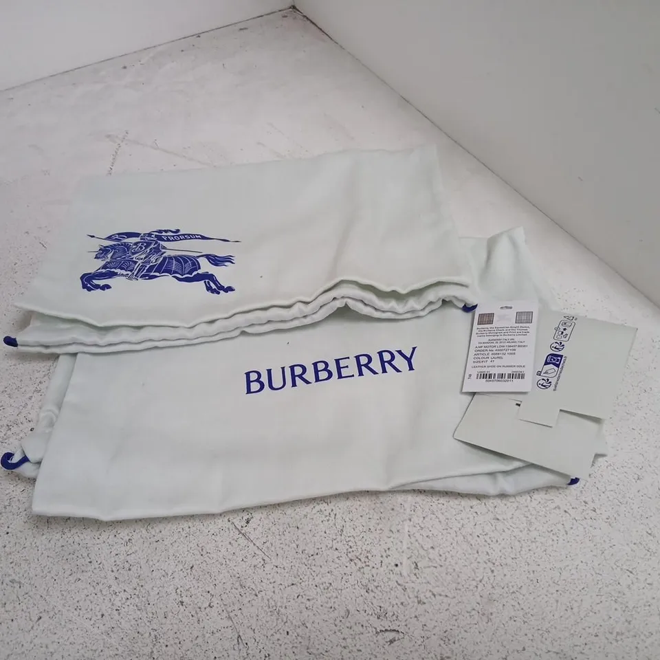 BURBERRY LAUREL LEATHER LOAFERS – BEIGE, UK 7 (EU 41) 