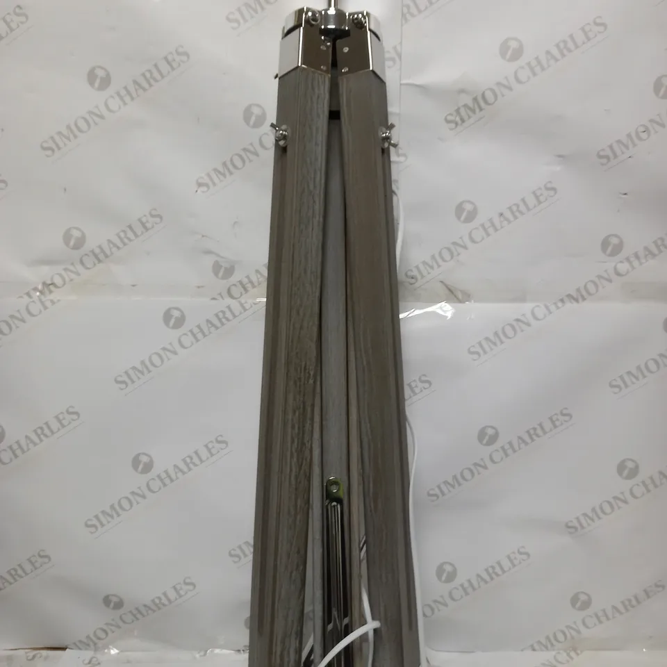 JOHN LEWIS JAQUES FLOOR LAMP COTTON MIX, PINE WOOD (ONLY LAMP, NO SHADE) - BOX 1 OF 2