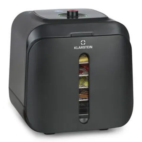 KLARSTEIN FLORIDA JERKY, DEHYDRATOR, 500 W, INFRARED, 4 PROGRAMS, BLACK