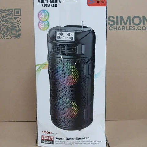 SING-E MULTI‑MEDIA PORTABLE SPEAKER