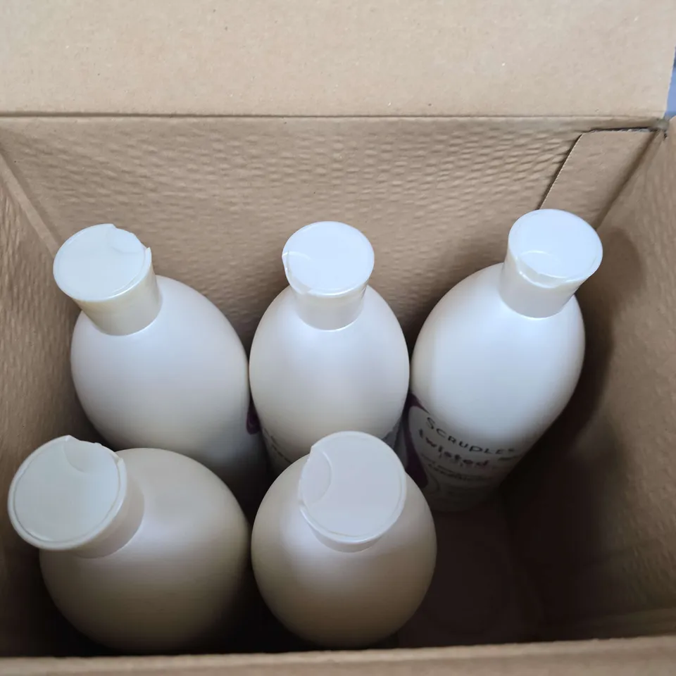 LOT OF 6 BOTTLES OF SCRUPLES TWISTED CURL ENERGIZING CONDITIONER - 1L PER BOTTLE