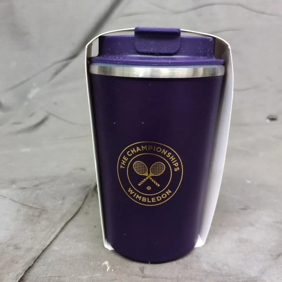 WIMBLEDON INSULATED TRAVEL MUG – PURPLE
