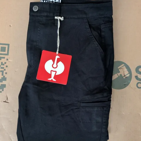 ENGELBERT STRAUSS MEN'S CHINO TROUSERS IN BLACK SIZE 36R