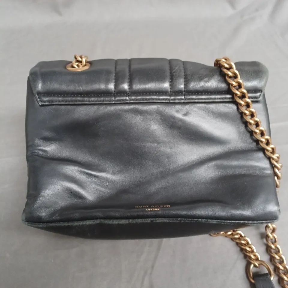 KURT GEIGER BLACK BAG WITH CHAIN STRAP