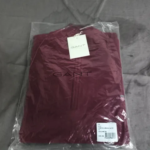 GANT SUPERFINE QUARTER ZIP JACKET SIZE XXL