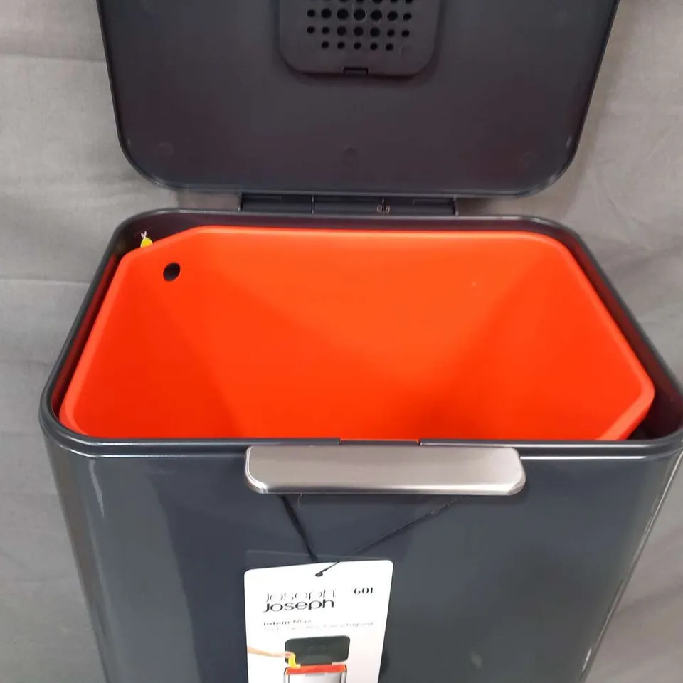 BOXED JOESEPH JOESEPH TOTEM MAX 60L WASTE SEPARATION AND RECYLCING UNIT GRAPHITE