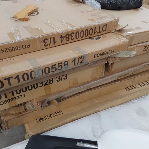 PALLET OF ASSORTED BOXED DINING TABLE PARTS