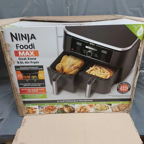 BOXED NINJA FOODI MAX DUAL ZONE AIR FRYER 