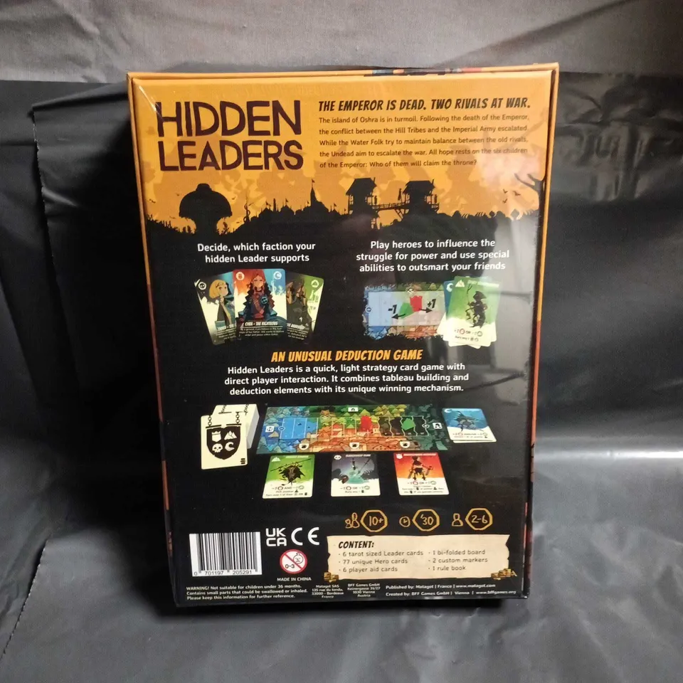 SEALED HIDDEN LEADERS BY SATOSHI MATSUURA GAME