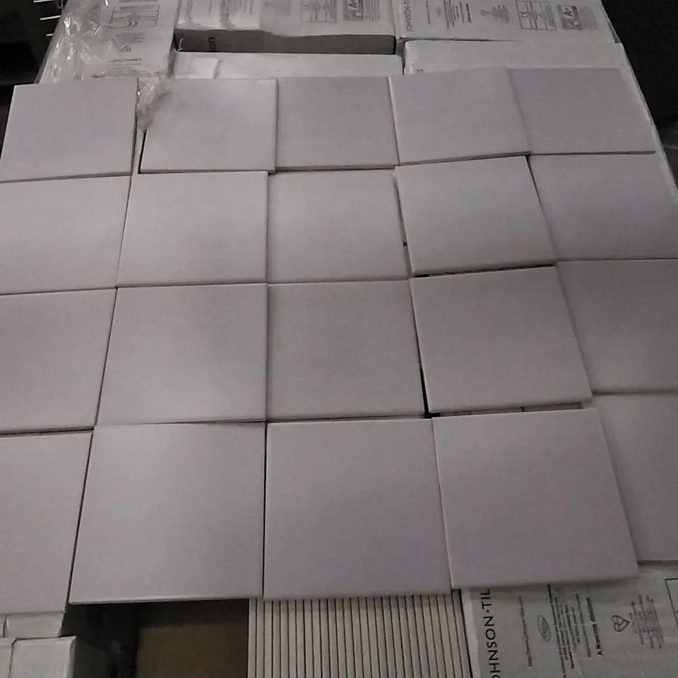 PALLET OF 90 PACKS OF 44 BRAND NEW MAT VIOLET AUBERGINE ASTUCE COLLECTION MAISON TILES- EACH PACK COVERS APPROXIMATELY 1M² (TOTAL APPROX. 90 Sq.Metres)