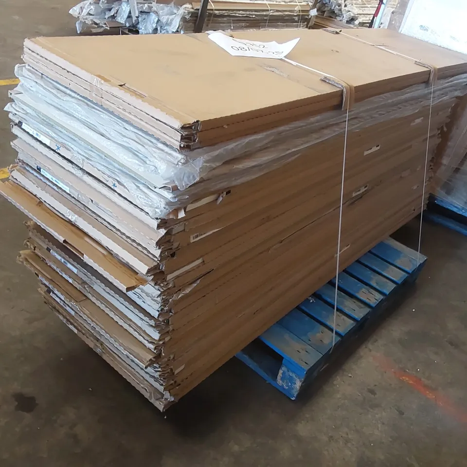 PALLET CONTAINING APPROXIMATELY 33 CLAD ON TOWER PANELS