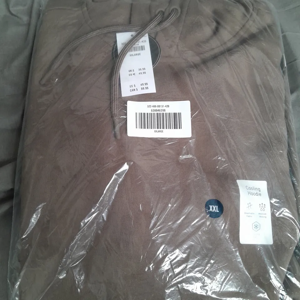 HOLLISTER COOLING HOODIE IN BROWN - XXL