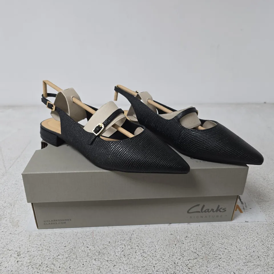 CLARKS SENSA15 SHINE WOMEN’S SHOES – BLACK, UK 6 (EU 39.5) – BOXED