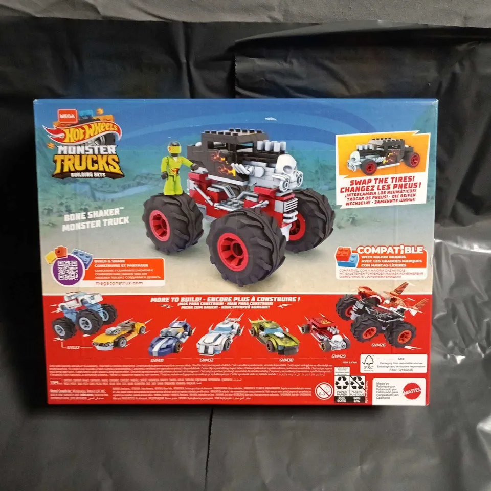 HOT WHEELS MONSTER TRUCKS BONE SHAKER BUILDING SET – BOXED (MEGA BLOKS)