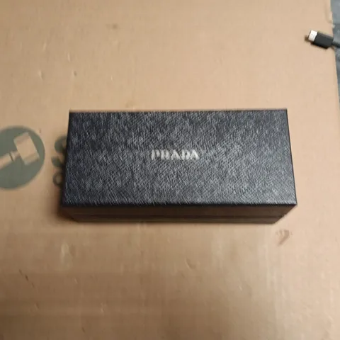 PRADA BLACK RECTANGULAR EYEGLASSES FRAMES