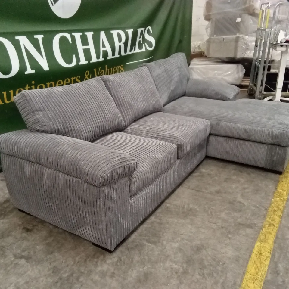 AMALFI STANDARD BACK FABRIC 3 SEATER CHAISE SOFA RRP £899