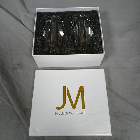 JM by Julien Macdonald Crystal Decorative Glass Pieces (Set of 2) – Boxed