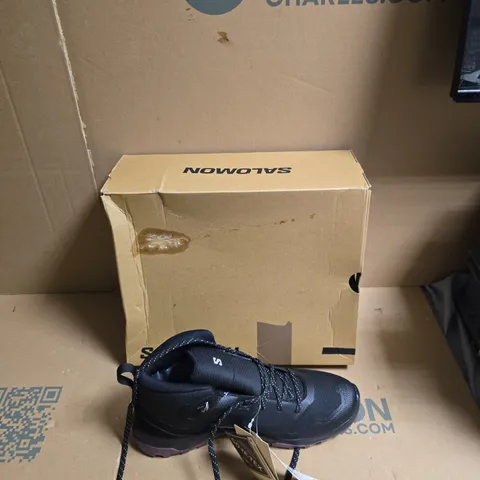 SALOMON HIKING BOOTS β BLACK/GREY, GORE-TEX, MEN'S - UK SIZE 7