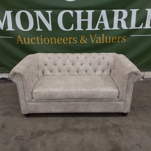 DESIGNER 2 SEATER CHESTERFIELD STYLE SOFA