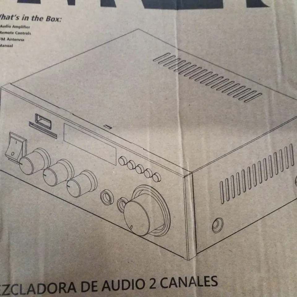 BOXED AK-45 2 CHANNEL AUDIO MIXER