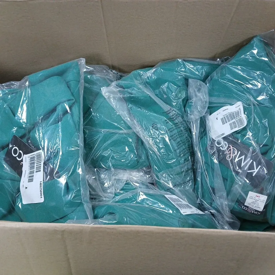 BOX OF APPROXIMATELY 15 KIM & CO PETITE BLAZERS - GREEN - SIZE LARGE