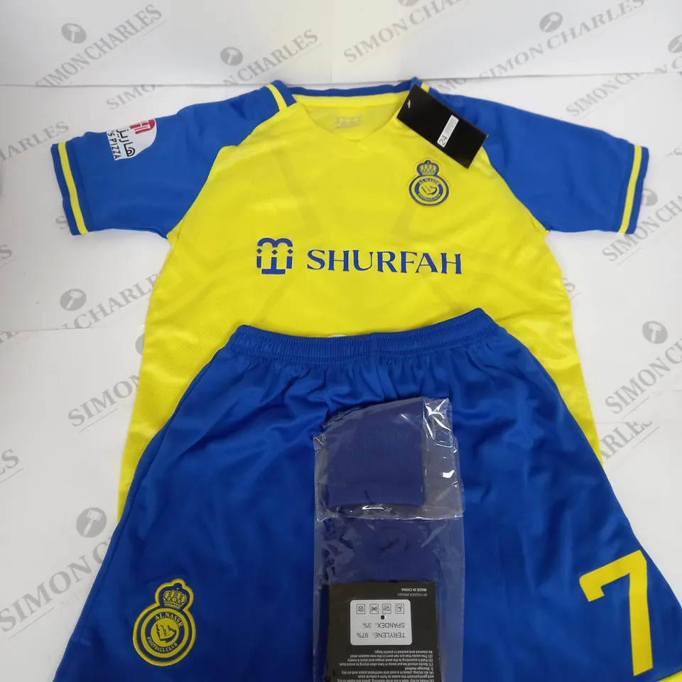 AL NASSR HOME KIT WITH RONALDO 7 SIZE 24