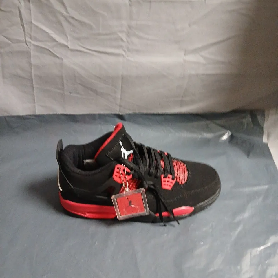 AIR JORDAN  RETRO BLACK/RED SNEAKERS – MEN'S, UK  11