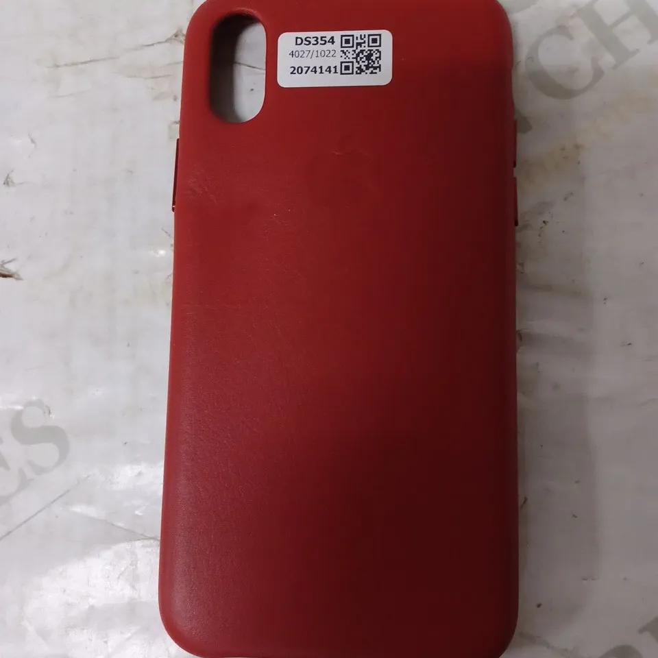 APPLE LEATHER CASE - IPHONE XS, RED