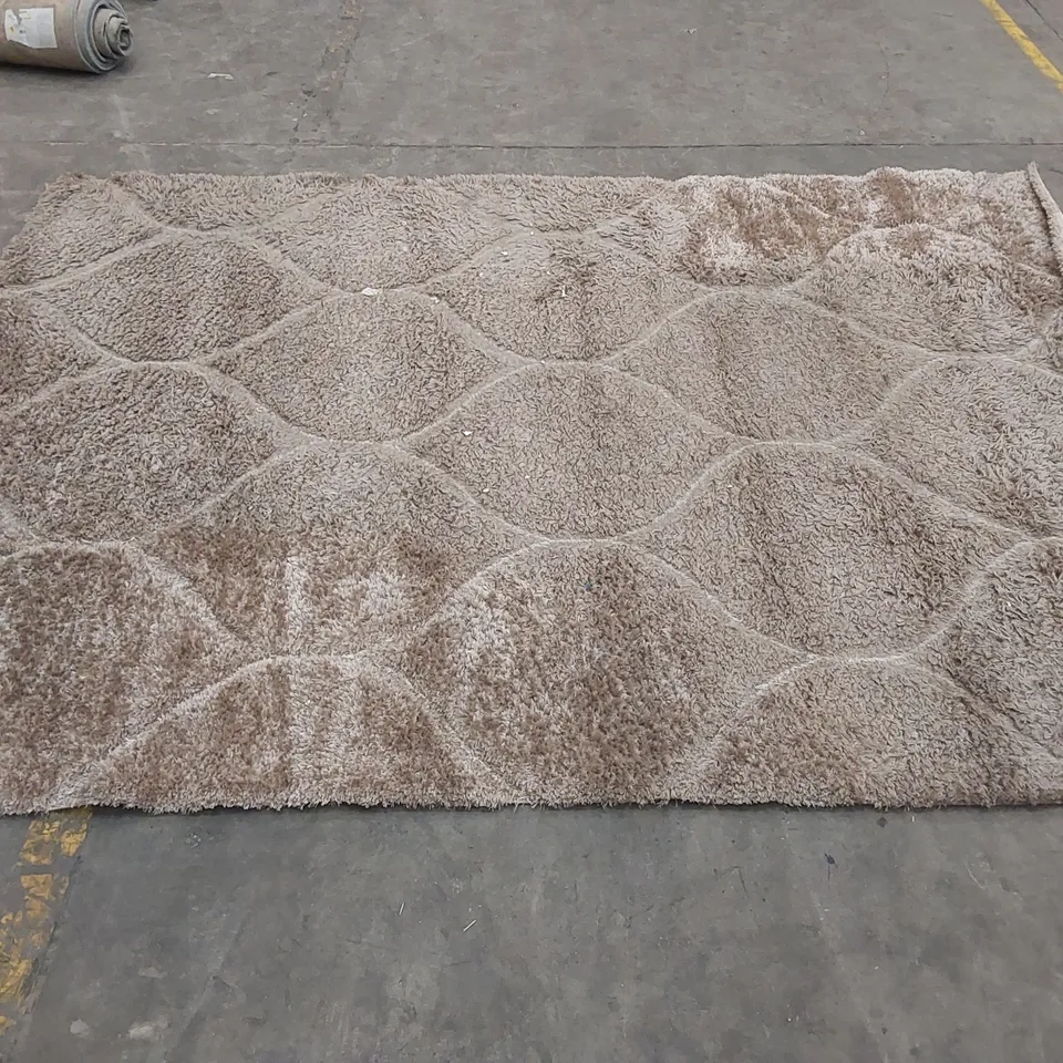 PACO PALMA SHAGGY BEIGE RUG // SIZE: 240 X 330cm