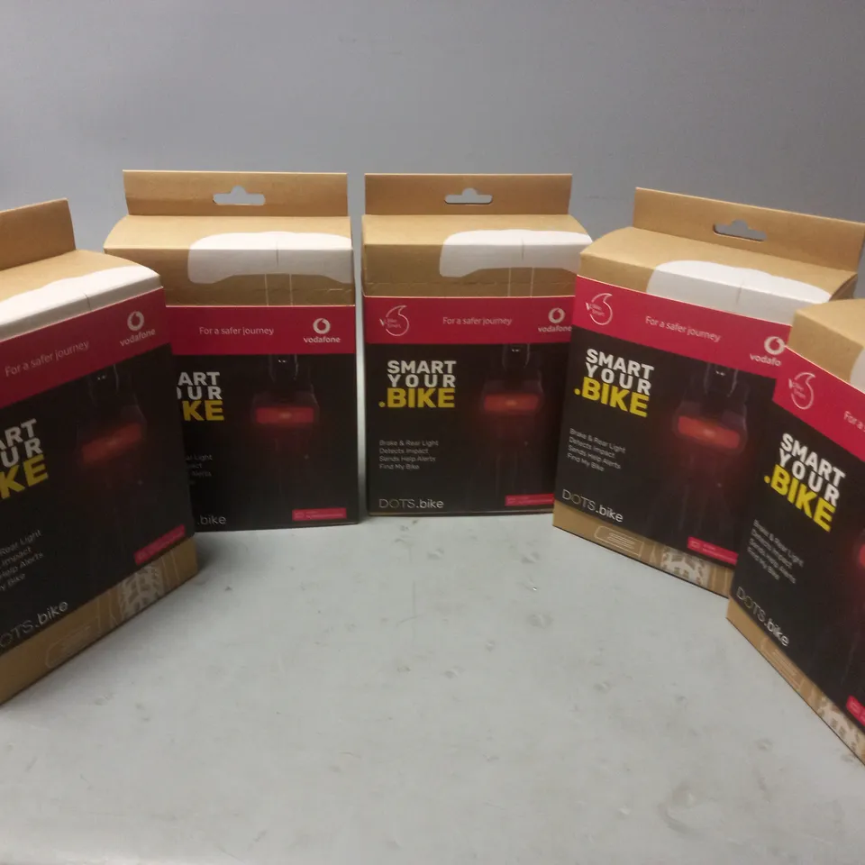 5 BOXED VODAFONE DOTS.BIKE REAR IMPACT LIGHT