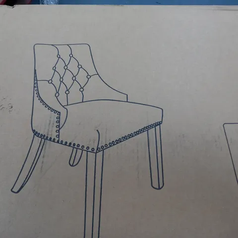 PAIR OF WARWICK DINING CHAIRS - NATURAL/OAK