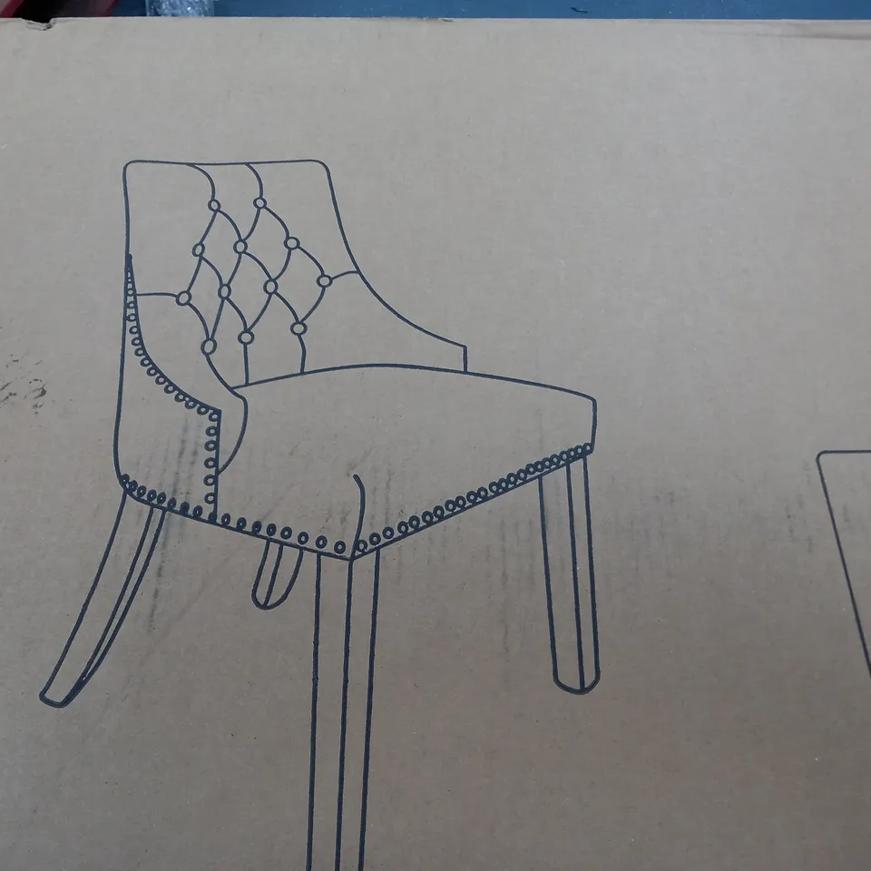 PAIR OF WARWICK DINING CHAIRS - NATURAL/OAK  RRP £299.99