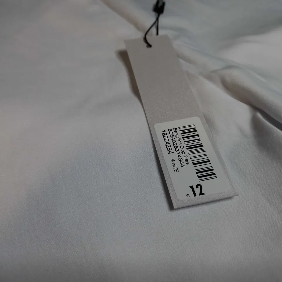 ROMAN WHITE CROPPED TROUSERS - SIZE 12