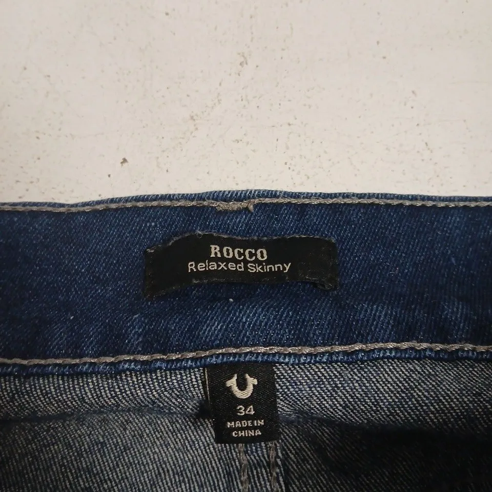TRUE RELIGION BRAND JEANS - ROCCO RELAXED SKINNY, UK 34 WAIST