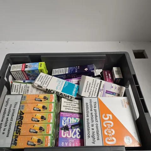 APPROXIMATELY 20 ASSORTED E-CIGARETTE PRODUCTS TO INCLUDE BRANDS SUCH AS SMOK, NO SAINT, ELFBAR, ETC - COLLECTION ONLY