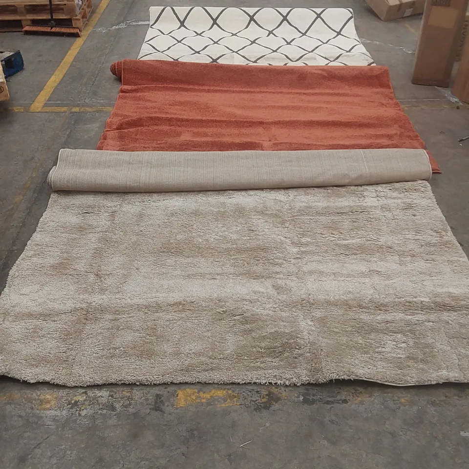 STILLAGE CONTAINING APPROXIMATELY 25x ASSORTED DESIGNER RUGS // STILLAGE NOT INCLUDED