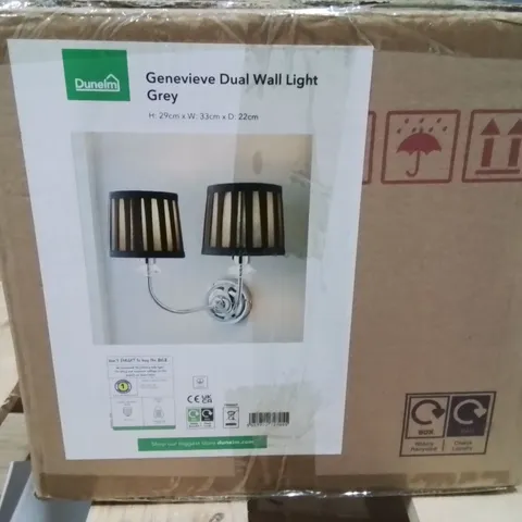 BOXED GENEVIEVE DUAL WALL LIGHT GREY