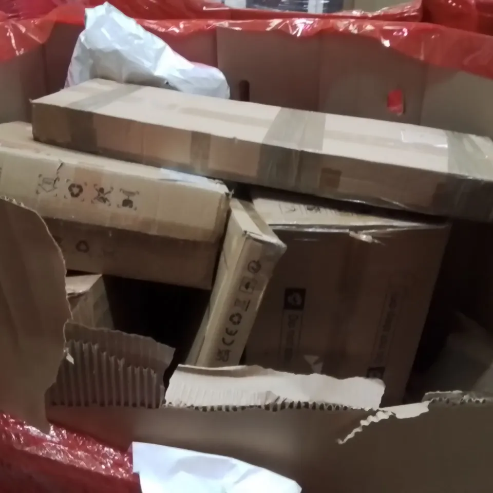 PALLET OF ASSORTED HOUSEHOLD GOODS AND PRODUCTS TO INCLUDE;SMART TV,MAKEUP MIRROR,DOUBLE SLEEPING BAG