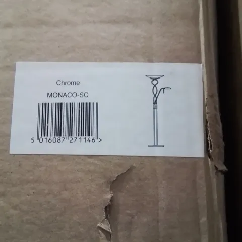 BOXED ENDON MONACO FLOOR LAMP CHROME 