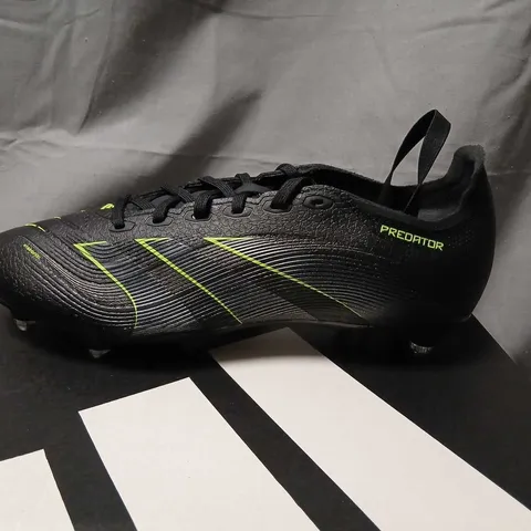 ADIDAS PREDATOR LEAGUE FT SG FOOTBALL BOOTS – UK9, BLACK/NEON